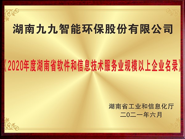 2020年度湖南省軟件和信息技術(shù)服務業(yè)規(guī)模以上企業(yè)名錄